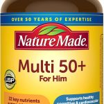 Nature Made Multivitamin For Him 50+, Mens Multivitamins for Daily Nutritional Support, Multivitamin for Men, 90 Tablets, 90 Day Supply
