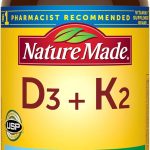 Nature Made Vitamin D3 K2, 5000 IU (125 mcg) Vitamin D, Dietary Supplement for Bone, Teeth, Muscle and Immune Health Support, 30 Softgels, 30 Day Supply