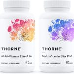 THORNE Multi-Vitamin Elite - Daily Nutritional Supplement - AM Formula Supports Cellular Energy Production and PM Formula Supports Restful Sleep* - Gluten-Free, Dairy-Free - 180 Capsules - 30 Servings